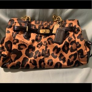 Cheetah print Coach Purse